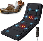 CooCoCo Full Body Massage Mat with Heat, 10 Motors Vibrating Back Massager, Full Body Heating Pad for Bed, Sofa, Back Massager for Pain Relief Deep Tissue, Gifts for Mom Dad Men Women Husband Wife