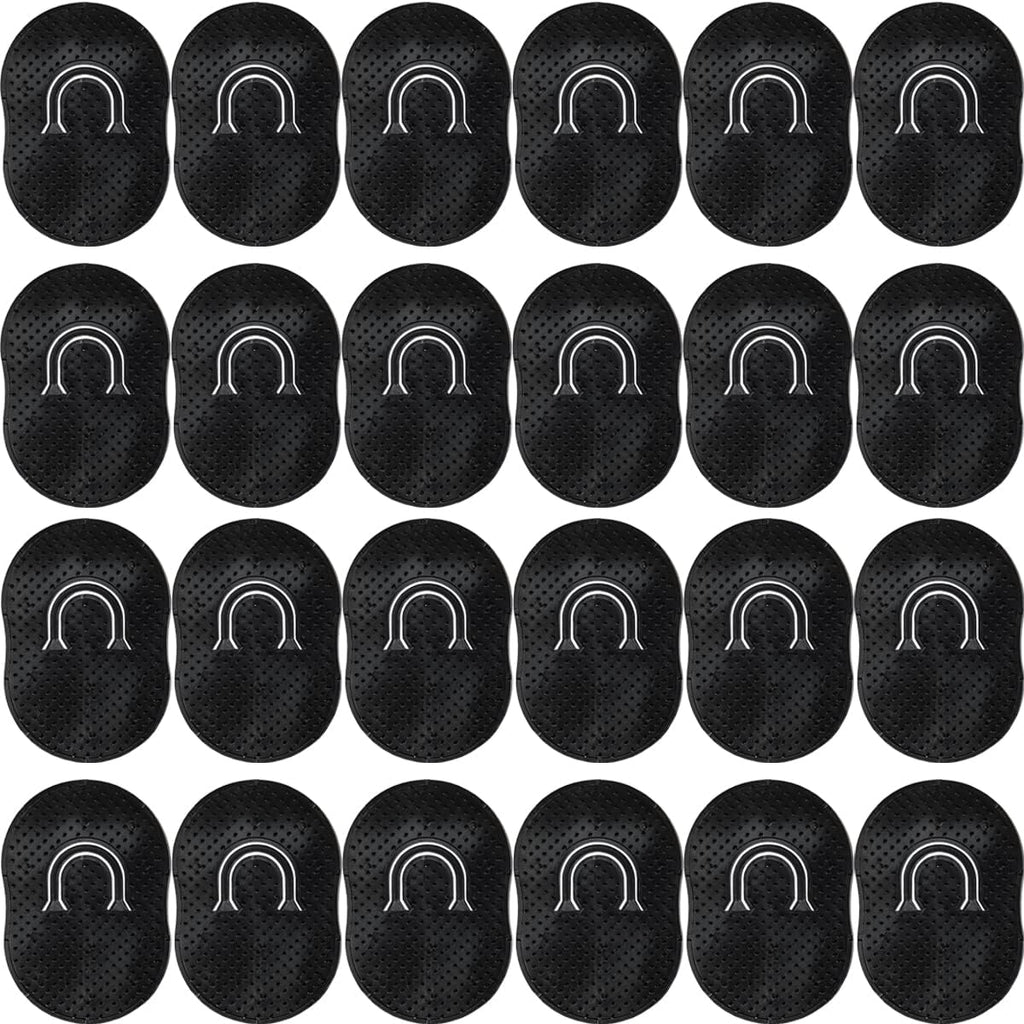 GXXMEI 24PCS Pocket Palm Combs for Men Women Soft Pocket Brush Portable Shampoo Pocket Combs (Black)