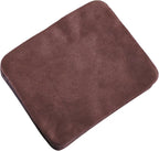 Muka 100 Pcs Microsuede Microfiber Eyeglasses Cleaning Cloth for Lens 2"x3", 6"x6", 6"x7", 12"x12"-Coffee-6X7