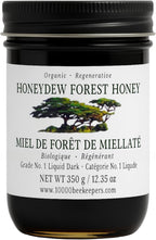 Honeydew Forest Organic Raw Honey in Glass Jar, Raw Organic Honey with High Antioxidants, Extracted from Wild Honeycomb and Nectar from Tree Sap, Unpasteurized Miel Organica, 12.3oz