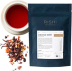 Rishi Tea Hibiscus Berry Herbal Tea - Organic, Caffeine Free Loose Leaf, Antioxidant Rich & Naturally Sweet Botanical Blend, Enjoy Hot or Iced - 4 Ounces, 10+ Servings