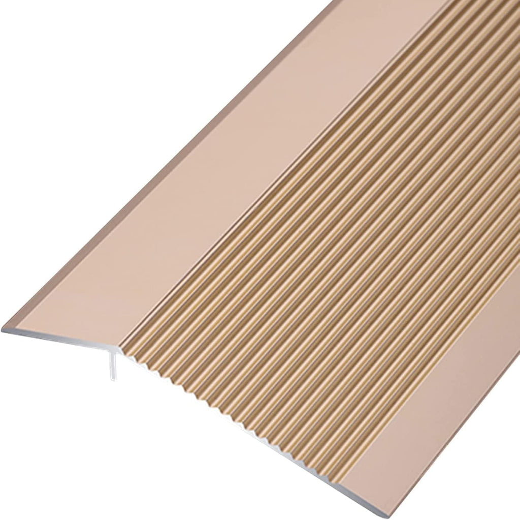 Doorway Uneven Floor Transition Strip, 10cm Wide Floor Transition Strip,Door Threshold Reducer for Uneven Floors,Aluminum Edge Trimmer for Hardwood/Laminate/Vinyl Flooring