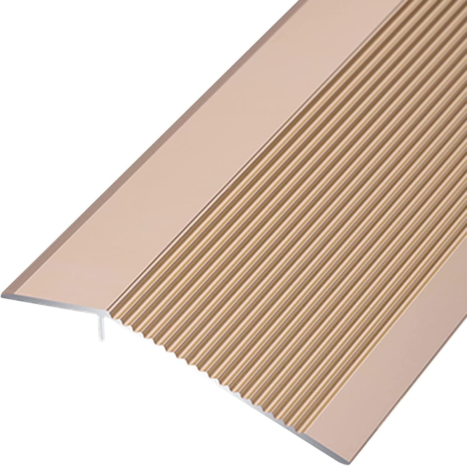 Doorway Uneven Floor Transition Strip, 10cm Wide Floor Transition Strip,Door Threshold Reducer for Uneven Floors,Aluminum Edge Trimmer for Hardwood/Laminate/Vinyl Flooring