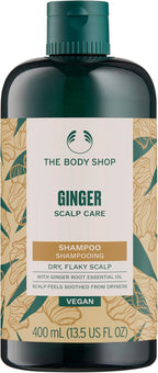 The Body Shop Ginger Scalp Care Shampoo, Dry, Flaky Scalp, With Ginger Root Essential Oil, Scalp Feels Soothed From Dryness, Vegan | 400 mL / 13.5 Oz
