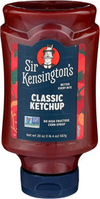 Sir Kensington's Classic Ketchup, From Whole Tomatoes, No High Fructose Corn Syrup, Gluten Free, Certified Vegan, Non- GMO Project Verified, Shelf-Stable, 20 oz
