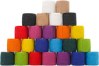 WeTop 24 Pack Self Adhesive Bandage Wrap 2 Inch, Athletic Elastic Non Woven Cohesive Bandage for Sports, Wrist, Ankle Sprains, Swelling and Vet Wrap (Rainbow)