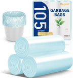 Magesh 105 Blue 4 Gallon Trash Bags, 45x50cm, 105 Count