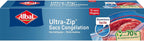 Albal - 15 Ultra Zip Freezer Bags - Medium Model 3L - Zip closure - Durable - 70% recycled resources
