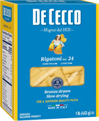 De Cecco Semolina Pasta, Rigatoni No.24, 1 Pound (Pack of 6)