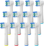 Replacement Toothbrush Heads Compatible with Oral-B Braun, 12 Pcs Professional Cross Action Electric Toothbrush — Precision Clean Heads Brush Heads for Oral B Replacement Head Refill Pro