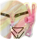 Male Flat Protection Cage with Waist Strap, Portable Negative Inverted Cage for Sissy Men -USXA04 (Pink, Short)