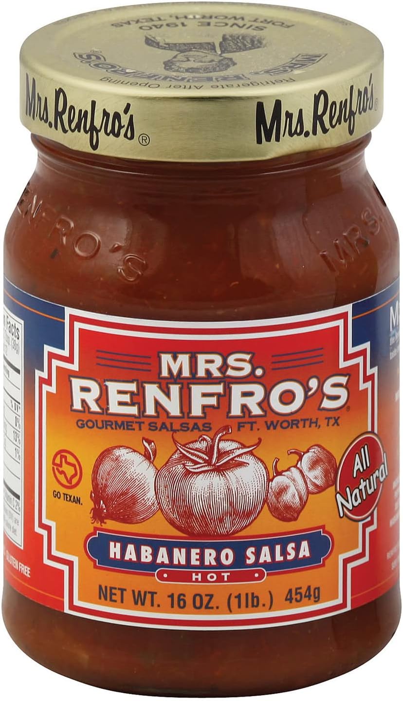 MRS RENFRO SALSA HABANERO, 16 OZ9