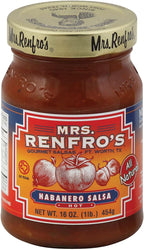 MRS RENFRO SALSA HABANERO, 16 OZ9
