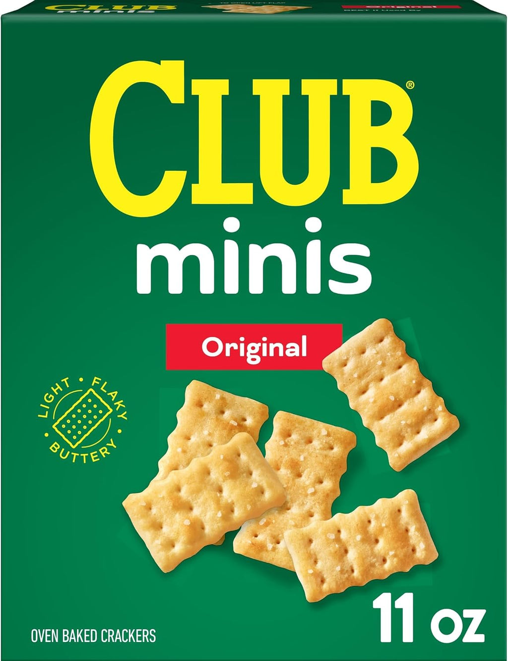 Club Crackers Minis, Lunch Snack, Original, 11oz Box