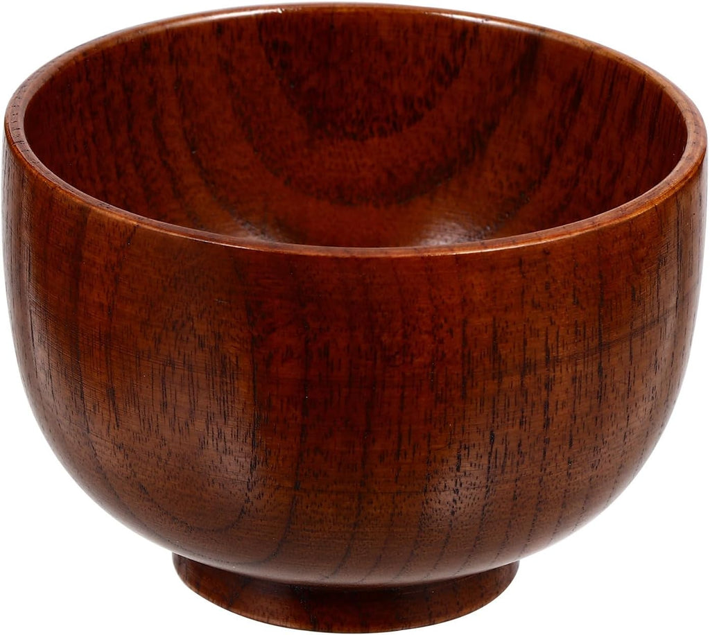 Wooden Shaving Soap Bowl Mug Cup Thickened Shaving Soap Container for Men Traditional Wet Grooming Accessory