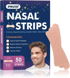 50Pcs Nasal Strips for Snoring, Extra Strength Nose Strips Breathing, Nose Tape for Sports and Sleep, Anti Snoring Strips Help Stop Snoring and Nasal Congestion Relief