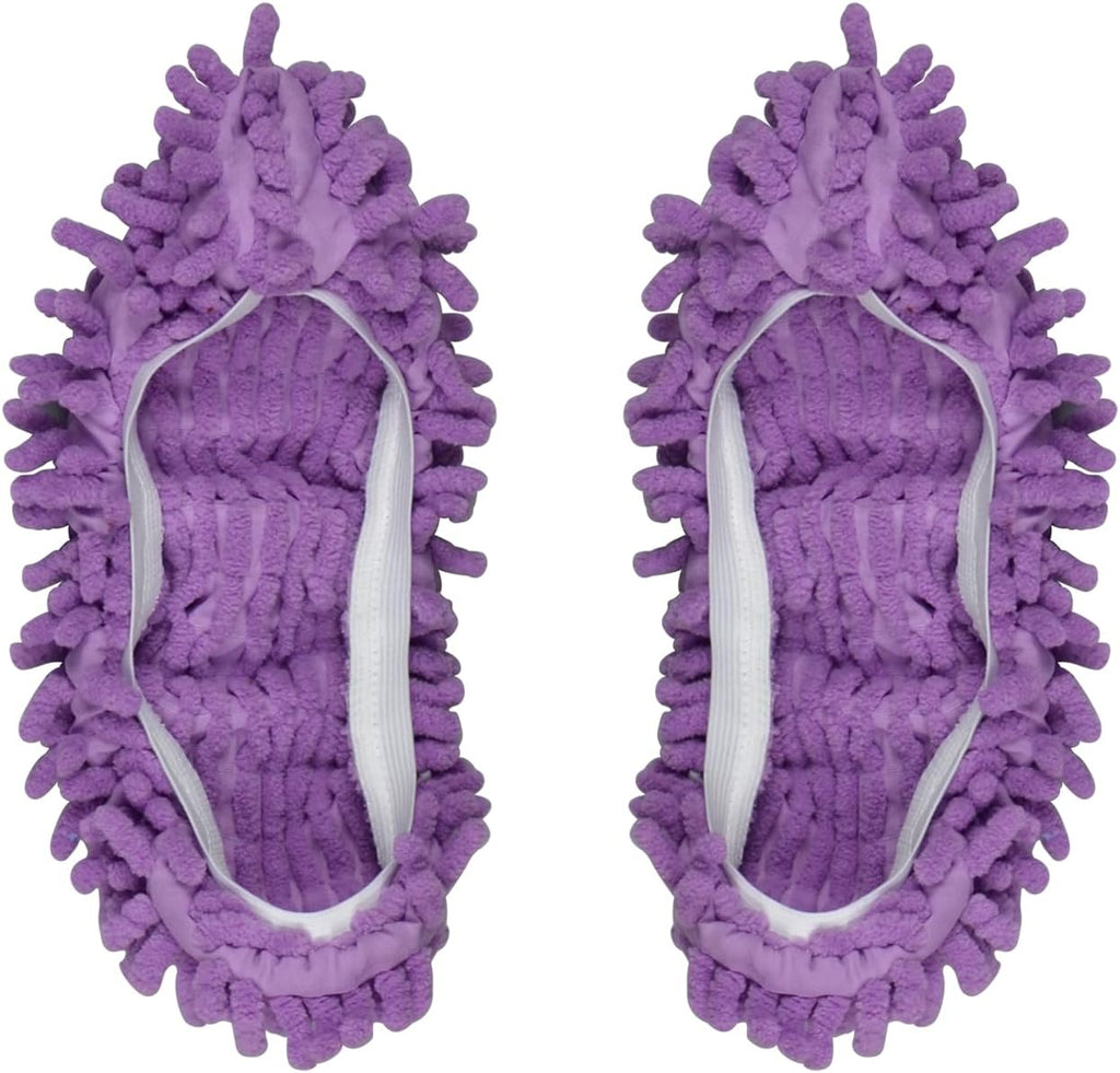 1 Pairs Mop Slippers, Washable Microfiber Mopping Slippers, Mop Shoes for House Floor Cleaning
