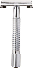 Pfeilring Double Edge Butterfly Safety Razor, Stainless Steel Chrome Plated