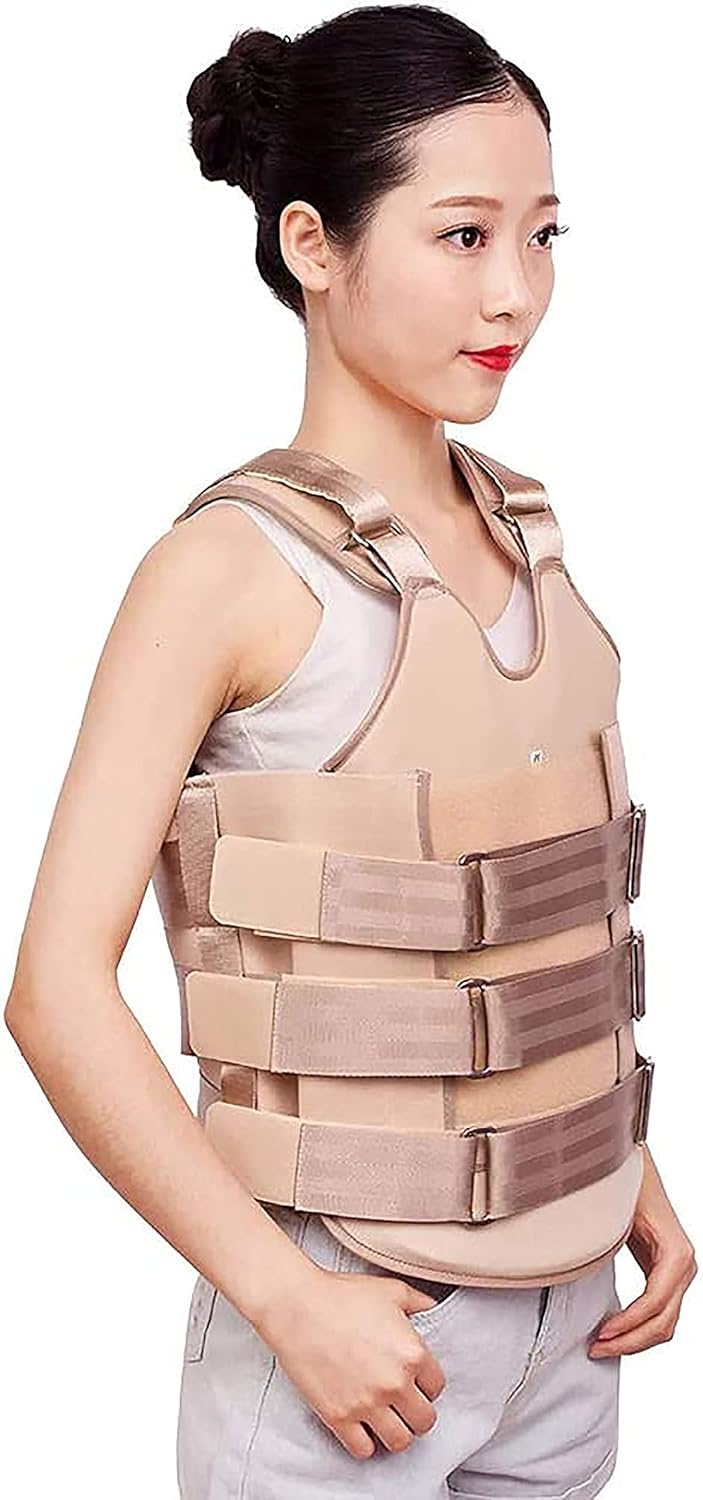 HAILM Thoracic Back Thoracolumbar Fixed Brace Treat Osteoporosis Spine Compression Fractures Lumbar Spine Orthosis Support Scoliosis Brace,XL