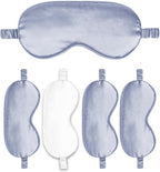 Sleep Masks 5PACK Silk Eyes Cover Satin Eye Mask Silky Blackout Soft Blindfold Sleeping Eyeshades Covers Bridesmaid Gifts