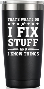 MASGALACC Funny Gag Gifts for Men - Fathers Day, Birthday Gift for Dad from Daughter Son, Him, Husband, Grandpa, Uncle, Cool Stuff for Men Christmas - 20 oz Stainless Steel Tumbler