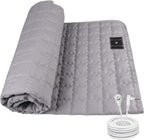 Grounding Mat, 35x50 Inch, Cotton Grounding Pad with Silver Fiber, Grounding Mat for Bed, Improves Sleep Wellness, Gray