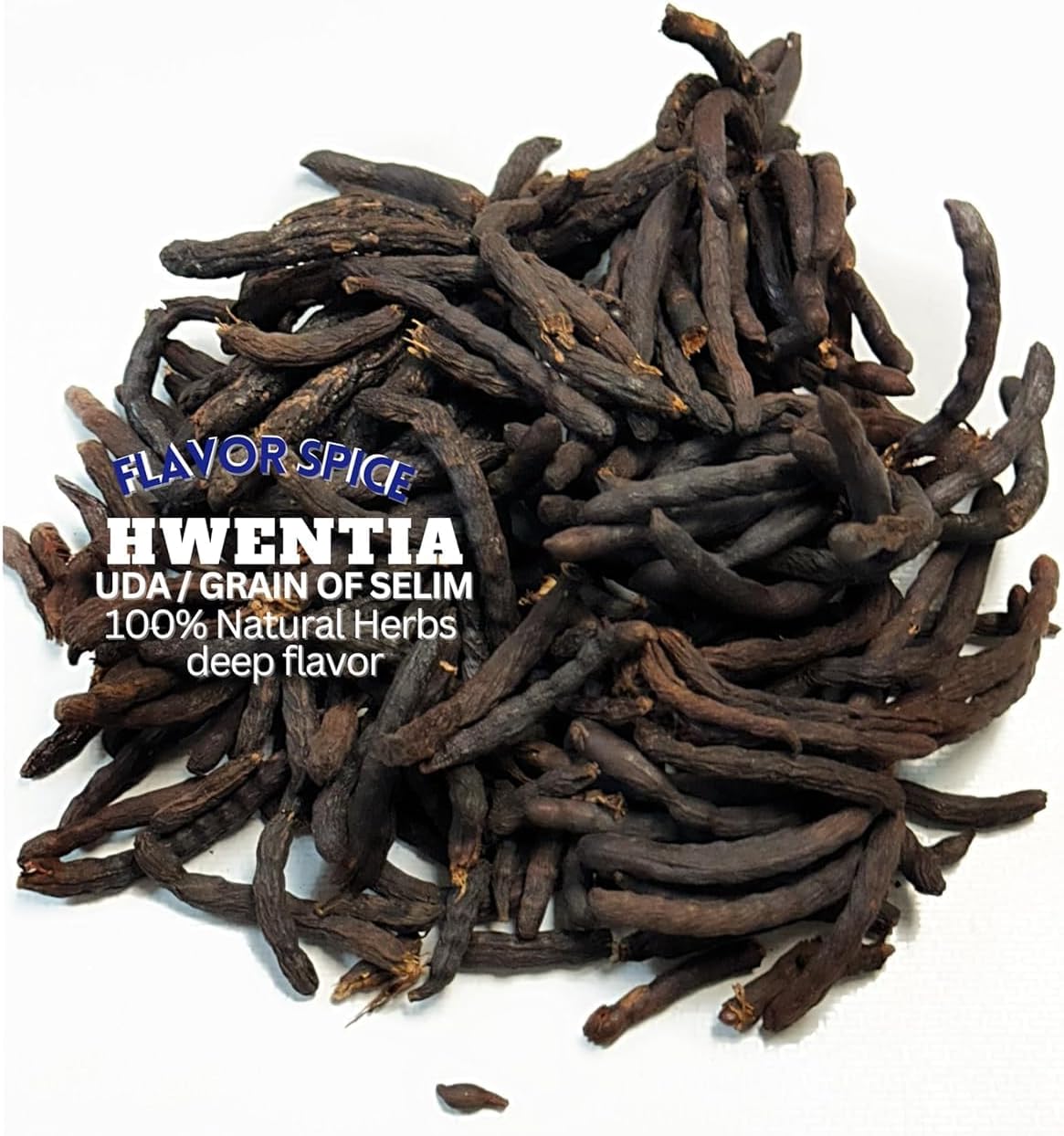 Uda | Negro Pepper 2oz | Grains of Selim, Hwentia Spice, Selim Pepper Pods, Diarr Xylopia Aethiopica Herb