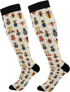 Insects Beetle Bugs Compression Sock cute for Women & Men Support Knee High Socks Running,Nurses,Travel