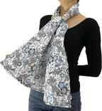 EDWERD Adult Bib Dining Scarfs for Elderly Parkinson Disabled Handicapped, Mealtime Clothing Protector Daily Living Eating Aids Accessories (Blue)