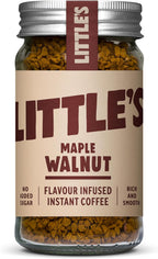 Little’s Maple Walnut Flavored Instant Coffee - No Added Sugar, Freeze-Dried Coffee Instant Flavored Coffee 1.76 Ounces, 14 Servings Per Jar