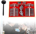 144pcs Optical Trial Lens Set Kit,Professional Optometry Equipment with Optometry Test Trial Frame and Metal Rim for Opticians