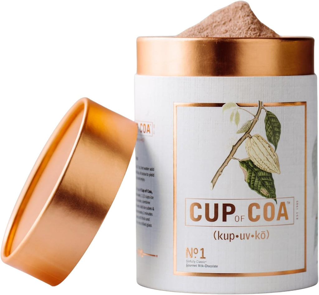 Cup of Coa No. 1 Sinfully Classic | Gourmet Hot Cocoa Mix | Just Add Water | Silky Smooth & Creamy | Luxury Hot Chocolate | Made in USA (8 Servings)