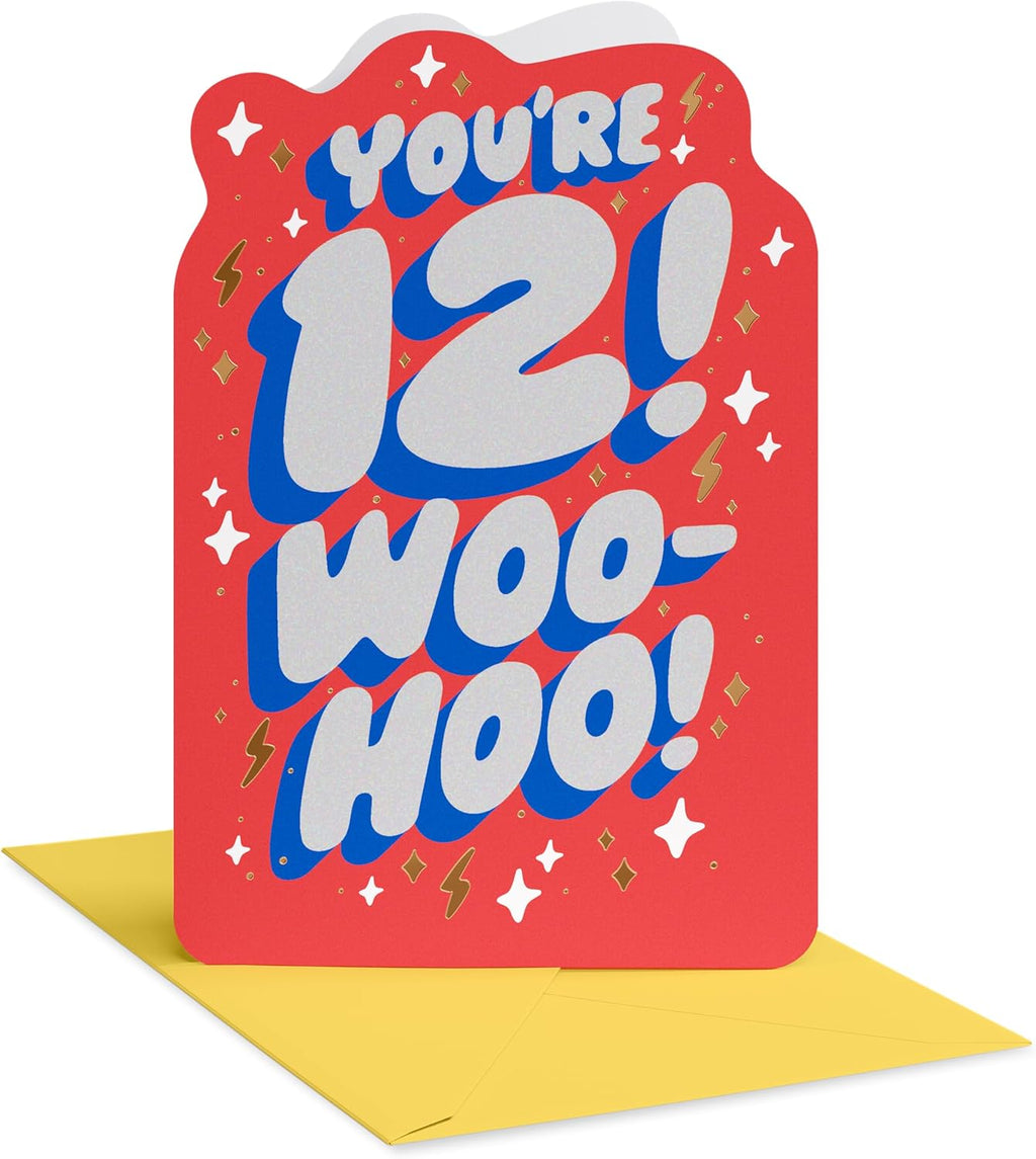 American Greetings Epic 12th Birthday Card for Kids, Happy Birthday Card for 12-Year-Old Boys or Girls (Celebrating You)