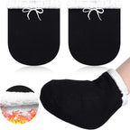 Giegxin 2 Pcs Cast Toe Cover Sock Thick Warm Foot Cast Sock Plaster Stocking Protective for Women Men Leg Ankle When Walking(Black, 13.39 x 10.24 in)