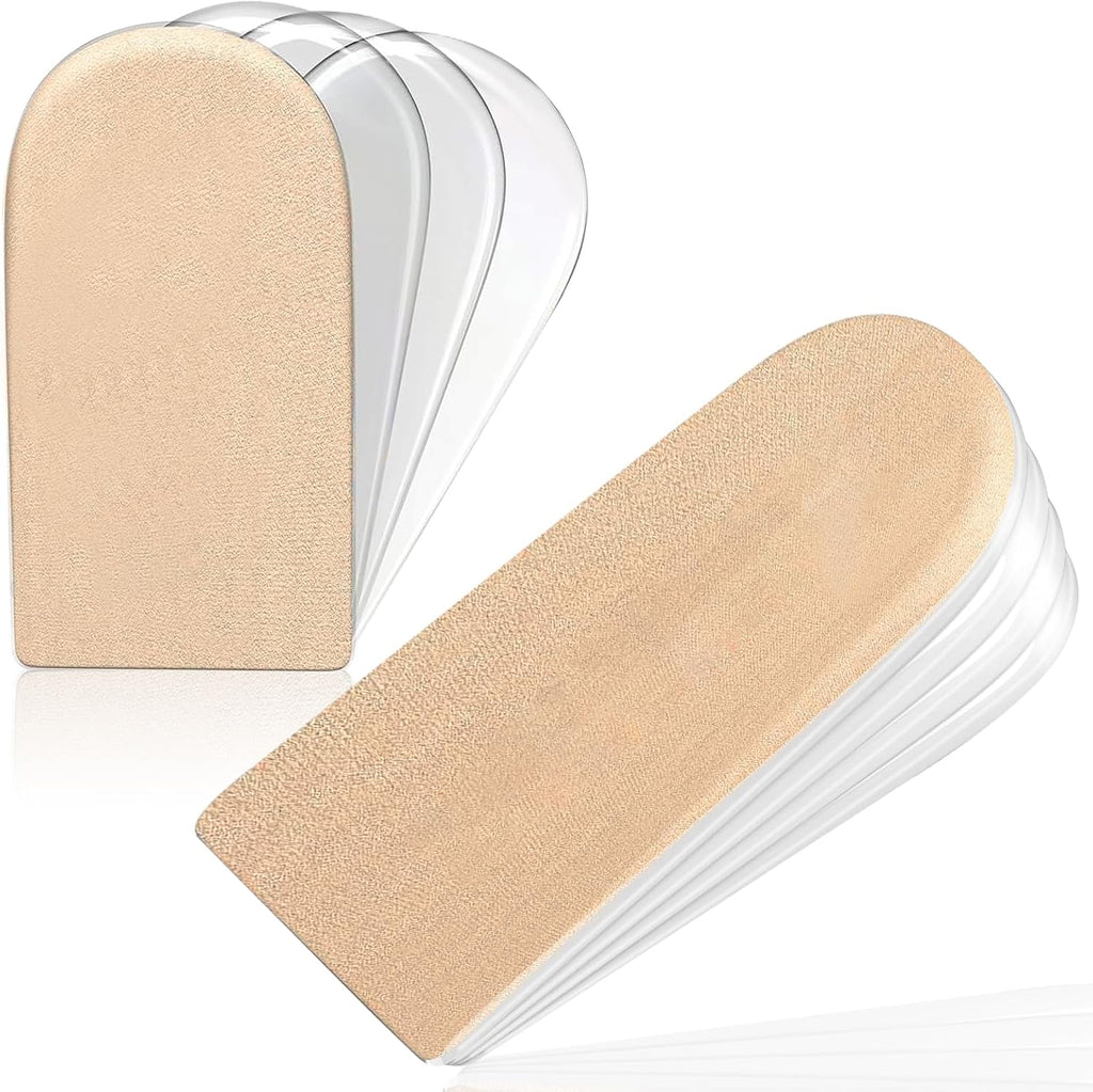 Adjustable Heel Lifts(4 Layers), 1/4', 1/2', 3/4',1' Height Increase Insoles for Leg Length Discrepancy - Small Shoe Lifts for Women, Shoe Inserts Comfort Half Foot Pads for Heel Pain