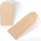 Adjustable Heel Lifts(4 Layers), 1/4', 1/2', 3/4',1' Height Increase Insoles for Leg Length Discrepancy - Small Shoe Lifts for Women, Shoe Inserts Comfort Half Foot Pads for Heel Pain