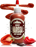 SHUUG Harissa Sauce (9oz) | Hot & Spicy Red Pepper Flavor | Middle Eastern Harissa Paste Sauce with Dried Chilis, Lemon & Garlic | Vegan, Non-GMO, Kosher | Flavor Cooking, Dipping & Marinades | 9oz