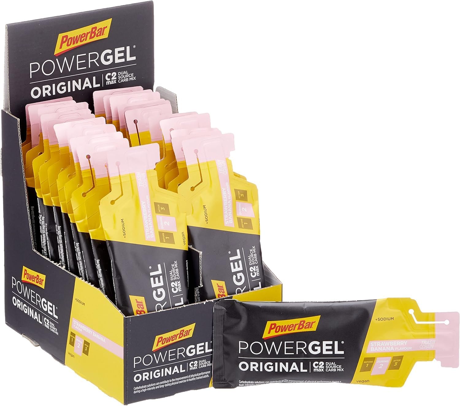 Powerbar Powergel Original 41gr X 24 Gels Strawberry / Banana
