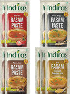 Indira's Instant Rasam Paste Combo Pack of 9 - Just Add Hot Water - 4 Tasty Flavours - Tomato Rasam, Pepper Rasam, Tamarind Rasam & Dal Rasam (35g x 3)