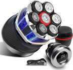 Men's Electric Rotary Shavers Bald，2026 Upgrade 7D Floating Electric Shaver with LED Display, IPX6 Waterproof, Type-C Fast Charge, Magnetic Heads, Travel Case - Ideal Men's Grooming Gift