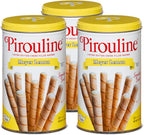 Pirouline Rolled Wafers – Lemon – Rolled Wafer Sticks, Crème Filled Wafers, Rolled Cookies for Coffee, Tea, Ice Cream, Snacks, Parties, Gifts, and More – 14.1oz 3pk