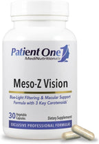Patient One Meso-Z Vision | Supplement to Support Eye Health and Blue Light Filtering* | with Lutein, Zeaxanthin and Meso-Zeaxanthin | 30 Capsules