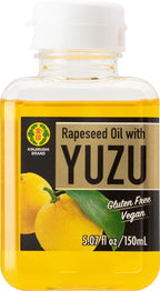 Kinjirushi Gourmet Yuzu Flavored Oil (Rapeseed Oil) (5.07 oz) Cooking, Ponzu Sauce, Ramen, Poke, Dressings, Carpaccio, Sashimi, Sushi, Yuzu Extract, Sauce