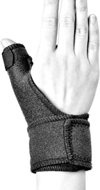 VIDECOR Sports Medicine Reversible Adjust-to-Fit Thumb Stabilizer, Thumb Splint & Wrist Brace - Thumb Stabilizer & Wrist Support for Tendonitis Pain, Arthritis,Black