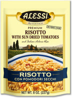 Alessi Autentico, Premium Seasoned Risotto, Italian Arborio Rice, Easy to Prepare, 8oz (Sun Dried Tomato, Pack of 6)