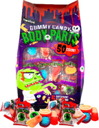 Frankford Halloween Gummy Candy Body Parts (50 Count)