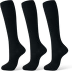 Compression Socks for Women & Men 15-20 mmHg, Knee High Medical Support Stockings for Circulation, Nurses, Pregnancy, Running, Athletic, Travel