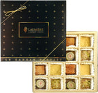 Laumière Gourmet Fruits - Le Cadeau Parfait Collection - Median Gourmet Gift Box (16 Treats) - Hannoukah - Kosher - Vegan Healthy Dried Fruits & Nuts Gift Basket - No Added Cane Sugar Sweets
