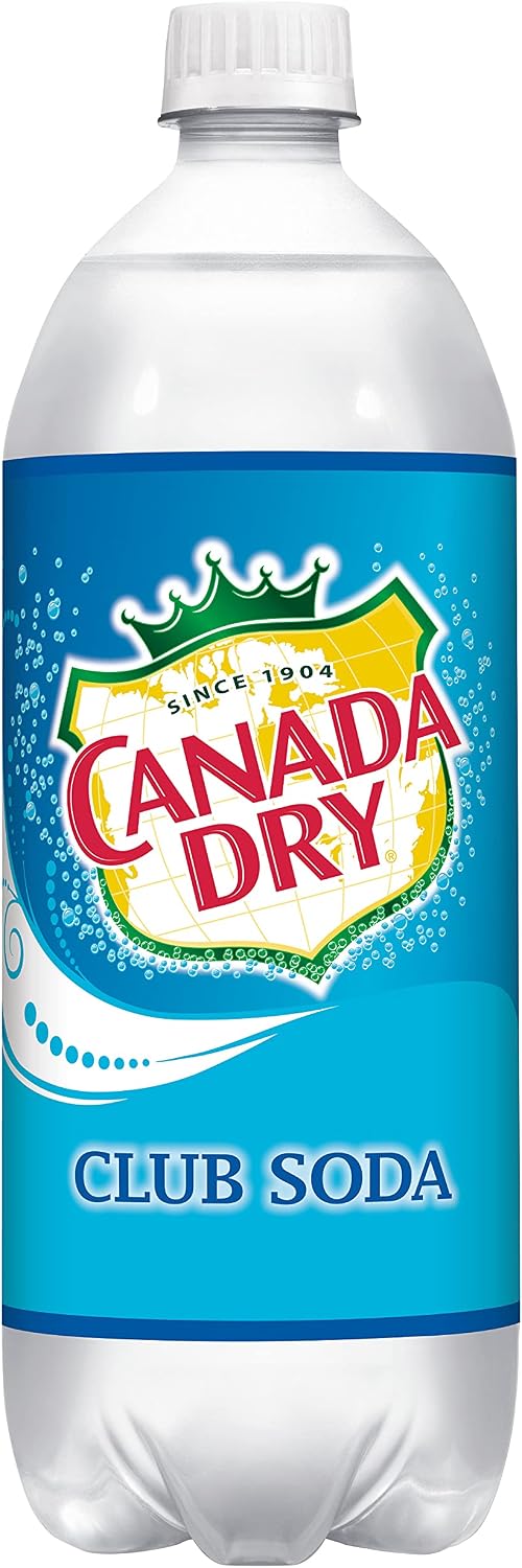 Canada Dry Club Soda, 1 L bottle (pack of 12)