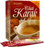 CENVEL® Karak Chai Sweetened | Premium Instant Karak Tea – Natural, Instant Indian Chai | 8 Sachets (Pack of 1)